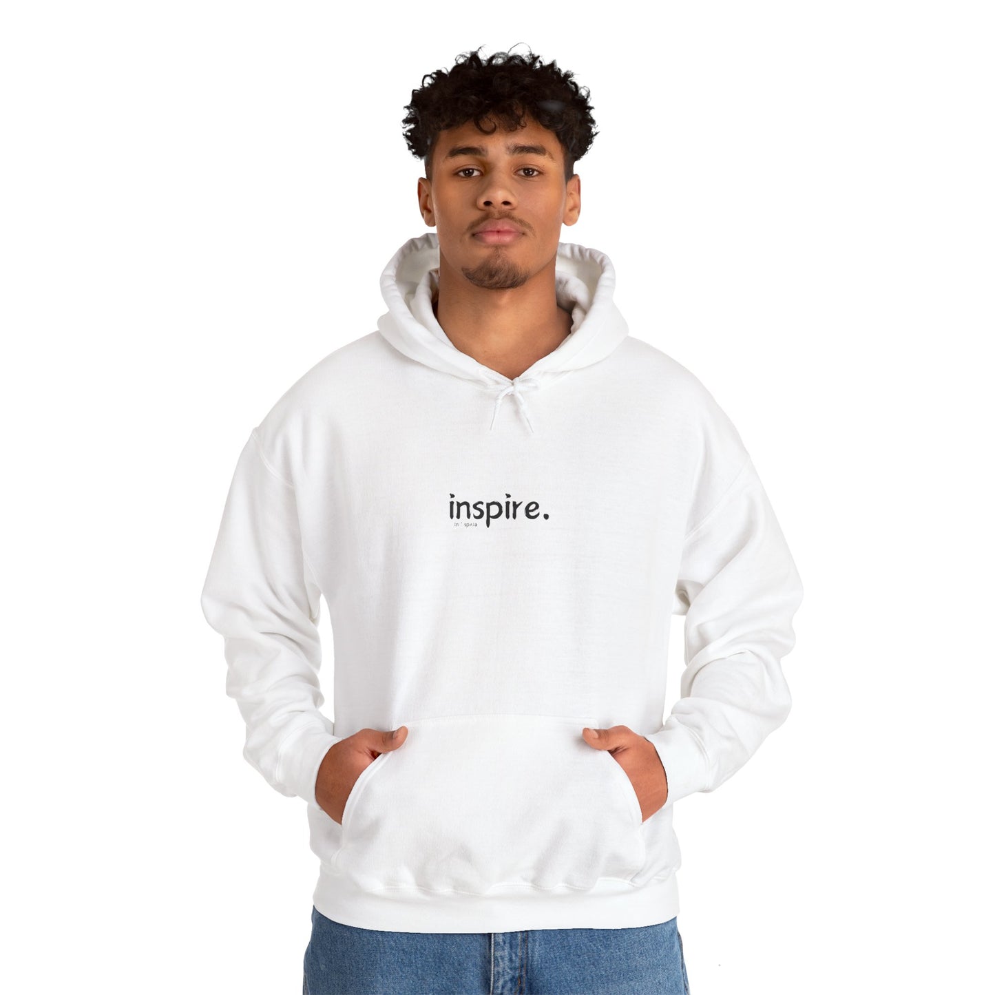 Inspire Unisex White Hoodie