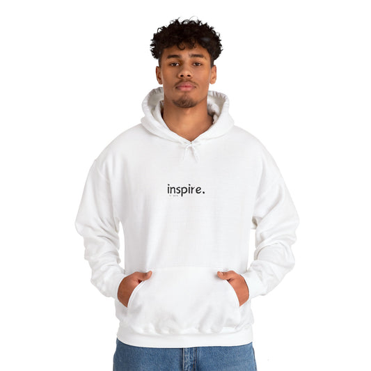 Inspire Unisex White Hoodie